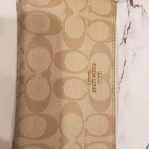 Coach Double zip wallet